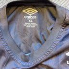 Umbro Italia Italy Soccer Training Jersey XL Blue Gray Gradient Football Shirt
