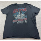 Elvis Presley 1976 United States Tour T Shirt Mens XL Black Graphic Tee 2022