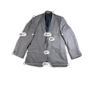 Ben Sherman Mens 46R Gray Blazer Sport Coat Elbow Patch 1926 Originals3