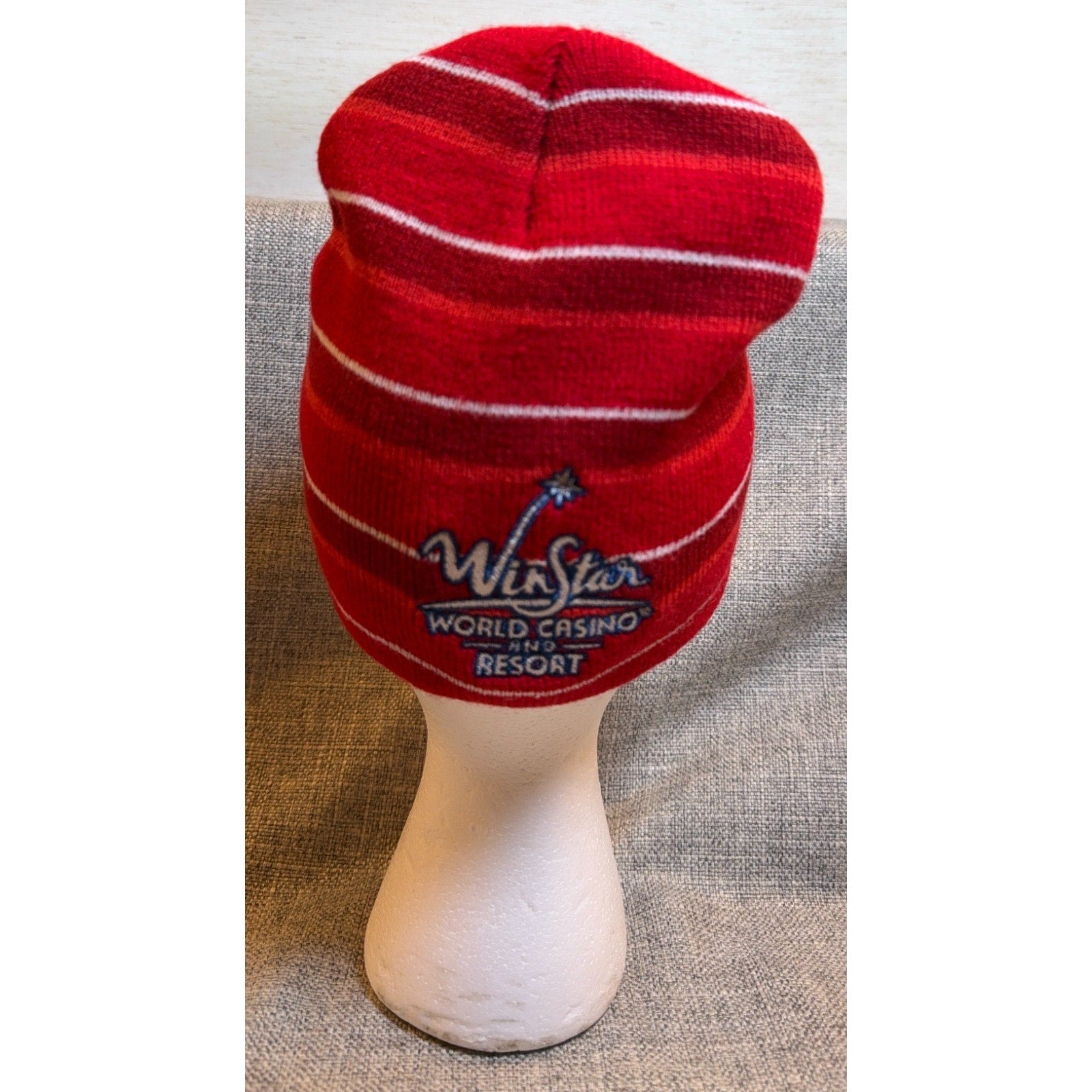 FC Dallas Red Striped Beanie Hat WinStar World Casino OTTO MLS