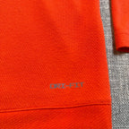 Jordan Team Dri-FIT Men M Orange Half Zip Pullover Jumpman Athletic Top