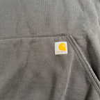 Carhartt Rain Defender Hoodie Mens S Loose Fit Black Logo Sleeve Pullover