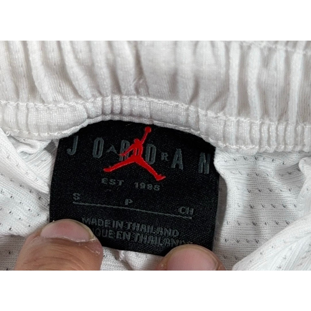 Nike Jordan Dri-FIT Mesh Basketball Shorts Men Small White Black Jumpman