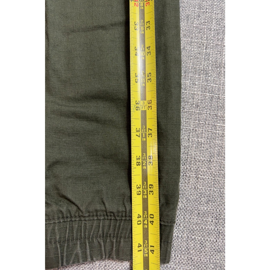 H&M Divided Cargo Jogger Pants Mens 30 Olive Green Ripstop Utility