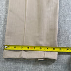 Polo Ralph Lauren Pants Mens 36x30 Khaki Pleated Herringbone Cuffed Cotton