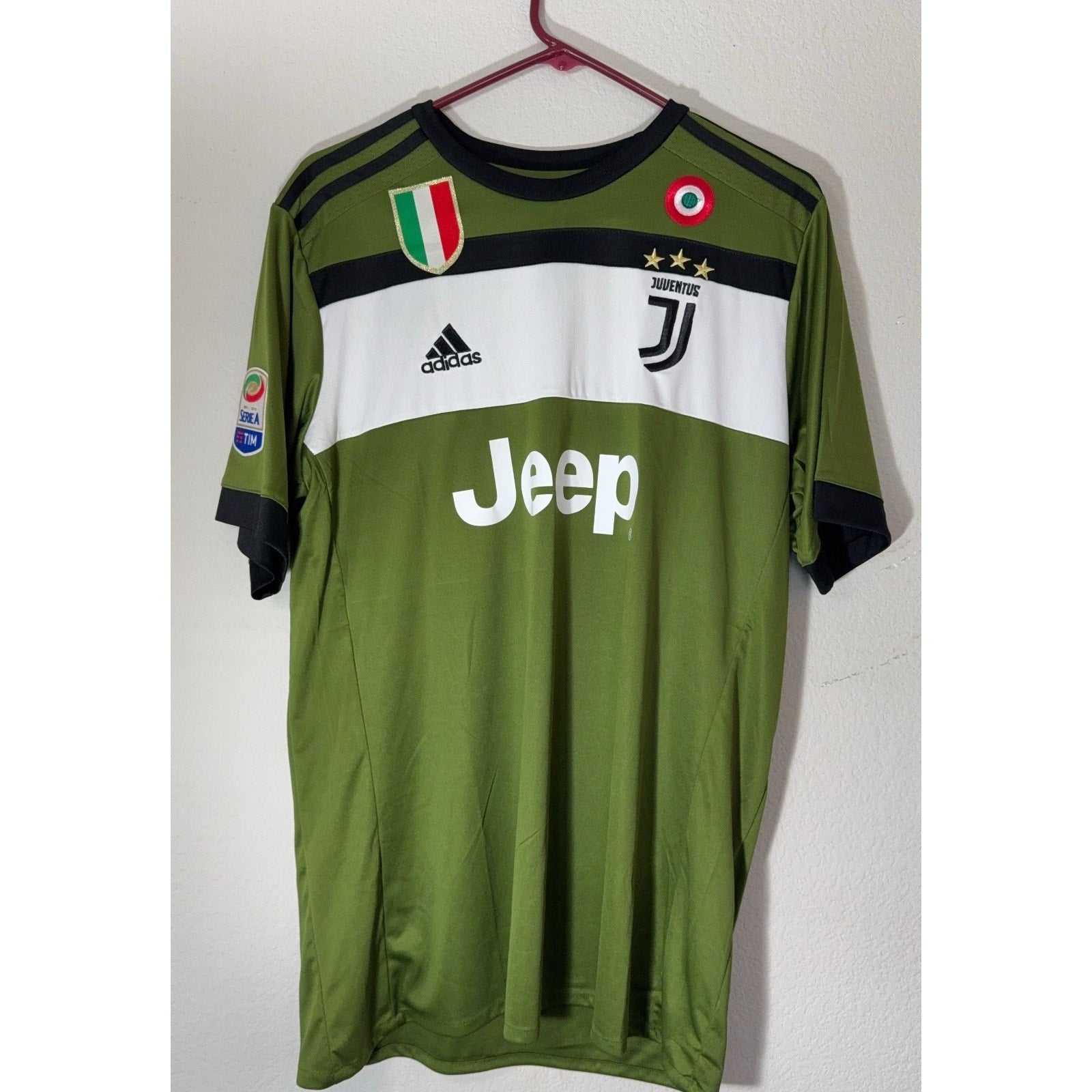 Juventus Dybala 10 Jersey XL Adidas 2017/18 Third Kit Serie A Patch NWT Soccer