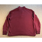 Callaway Golf 1/4 Zip Pullover Mens Large Burgundy Maroon Mock Neck Sweatshirt