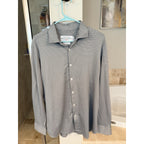 Mizzen+Main Spinnaker Collection Mens M Standard Fit Black White Check Shirt USA