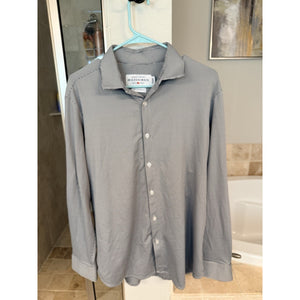 Mizzen+Main Spinnaker Collection Mens M Standard Fit Black White Check Shirt USA
