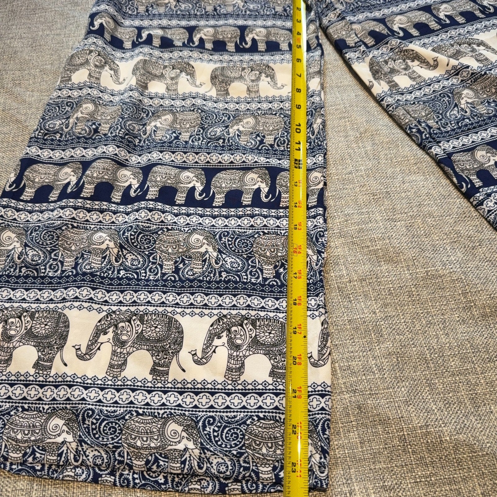 Boho Lounge Yoga Hemxi Elephant Palazzo Pants Women’s Wide Leg Festival NWT