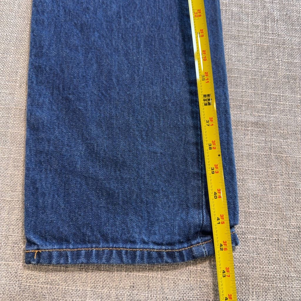 Levi’s 501 Jeans Mens 33x34 Tag 33x31 Actual Blue Button Fly 100% Cotton Denim