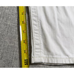 Miss Me Jeans Womens 30 White Cropped Skinny Rhinestone Embellished Flawed