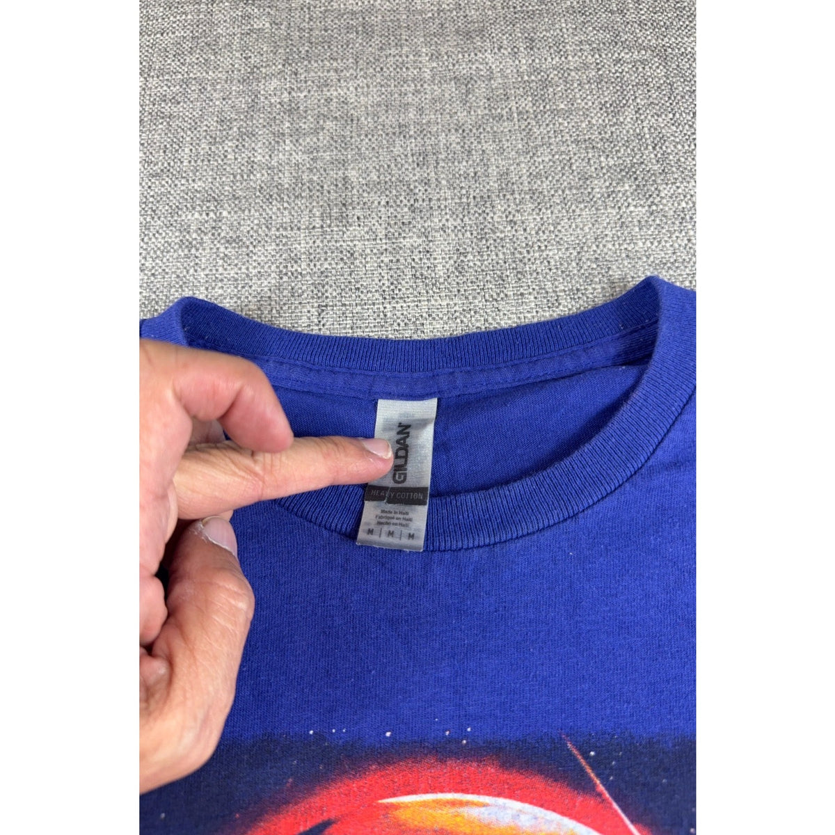 The Weeknd After Hours Til Dawn Tour 2022 T Shirt Blue Gildan Medium Double Side