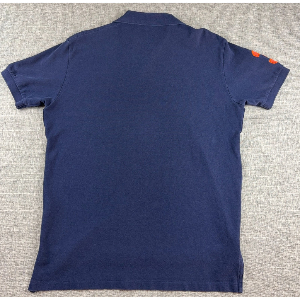Polo Ralph Lauren Big Pony Polo Shirt Navy Orange #3 Rugby Style 22.5x31.5