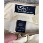 Polo Ralph Lauren Pants Mens 36x30 Khaki Pleated Herringbone Cuffed Cotton