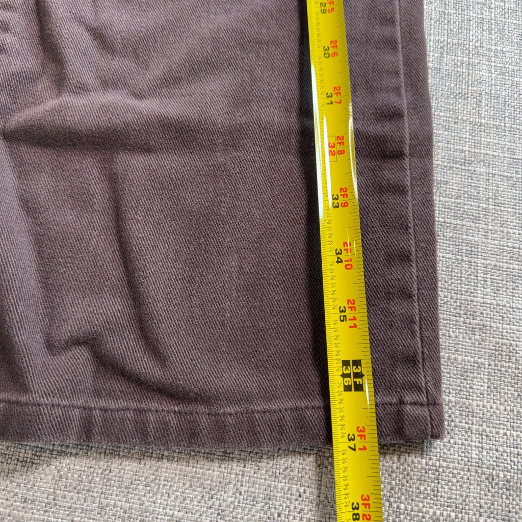 Tommy Hilfiger Mens Jeans 32x26 Brown Straight Leg Paisley Pocket Y2K
