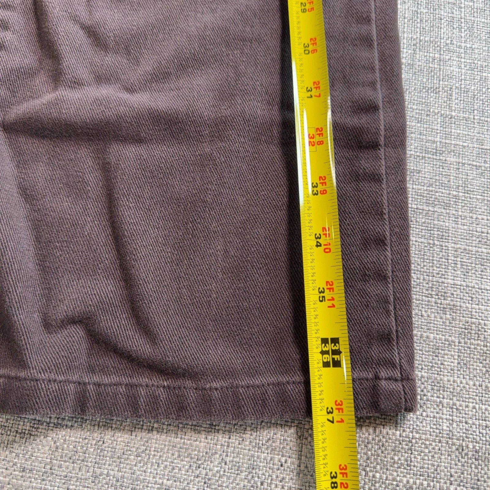 Tommy Hilfiger Mens Jeans 32x26 Brown Straight Leg Paisley Pocket Y2K