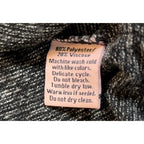 Juicy Couture Womens S Black Gray Marled Tunic Top Ruched Cap Sleeve