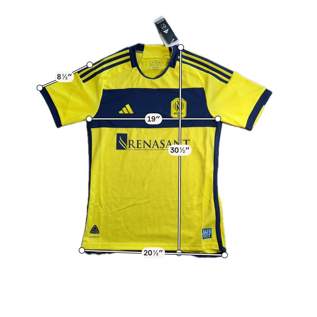 Adidas Nashville SC Authentic Jersey Mens Medium NWT 24/25 Home MLS HZ6210