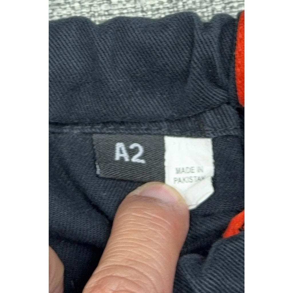 93brand Casual Gi Pants Mens A2 Black Orange Drawstring Jiu Jitsu Lounge
