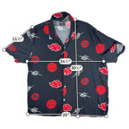 Naruto Shippuden 2007 Viz Media Akatsuki Sharingan Rayon Shirt XL Anime AOP