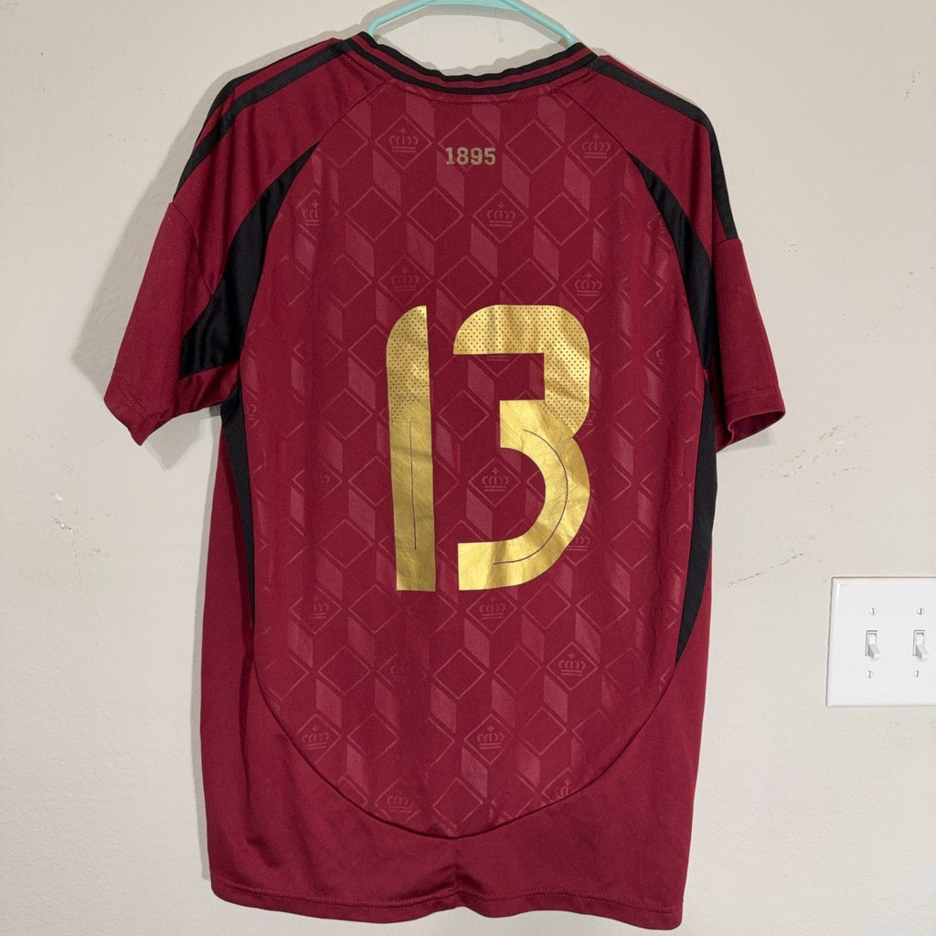 3 Soccer Jersey Bundle Belgium Spain Mexico National Team Football Shirts Mens