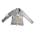 Annika Cutter & Buck Jacket Womens Small Petite Gray Yellow Full