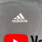 LAFC Adidas Long Sleeve Training Top Mens M Gray YouTube TV MLS ClimaCool
