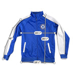 Chelsea FC Mens Medium Track Jacket Blue White Full Zip Official Licensed Soccer