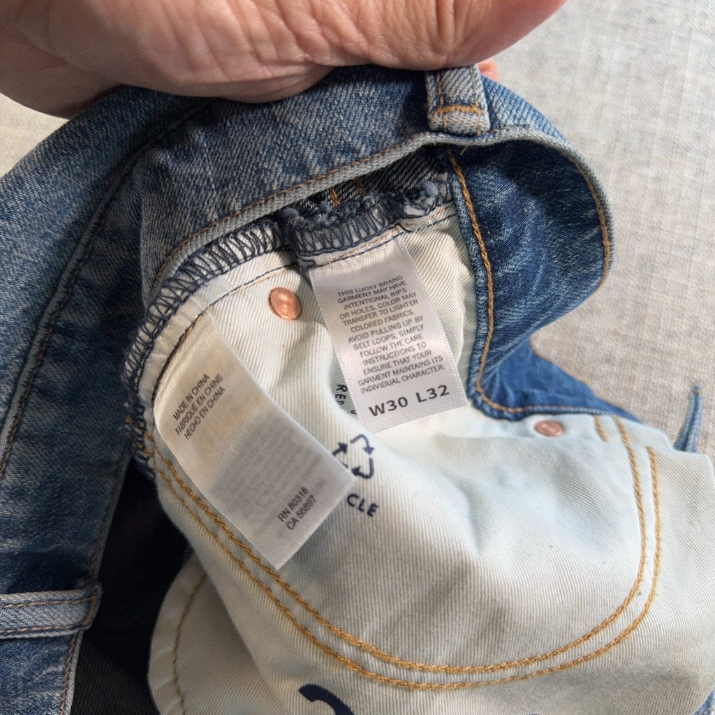 Lucky Brand 363 Vintage Straight Jeans Mens 30x32 Blue Denim Relaxed Fit W30 L32