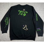 Wicked Universal Studios Embroidered Crewneck Sweatshirt Black Size M Movie