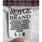 Royce Brand Jolly Christmas Sweatshirt Women L Plaid Leopard Applique Ivory