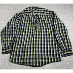 Lot 2 Carhartt S218 Plaid Shirts Mens M Regular Long Sleeve Workwear