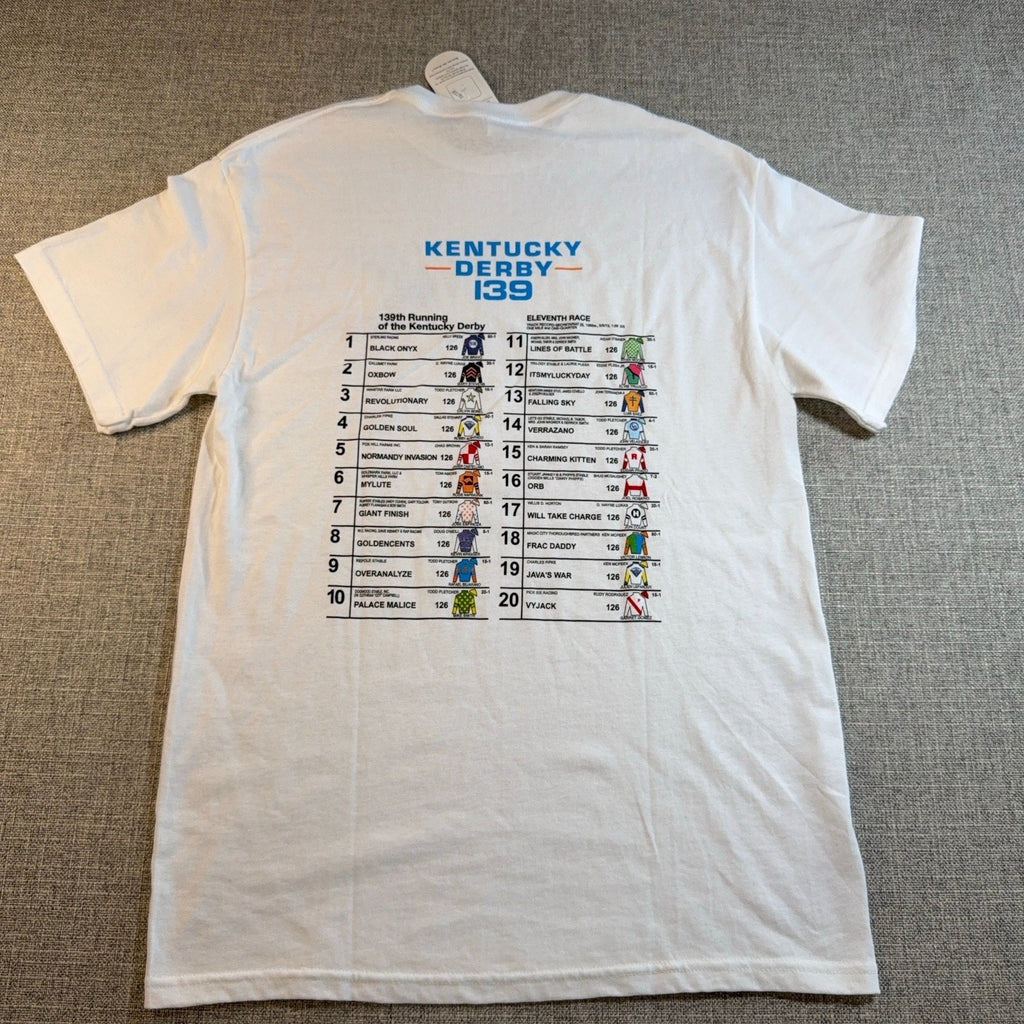 2013 Kentucky Derby 139 Field T Shirt Mens M NWT Churchill Downs Horse Racing