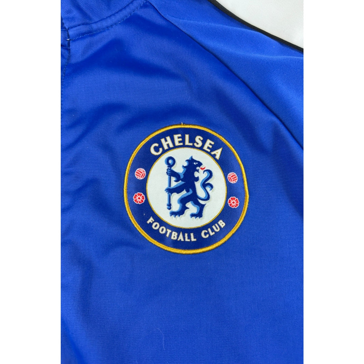 Chelsea FC Mens Medium Track Jacket Blue White Full Zip Official Licensed Soccer