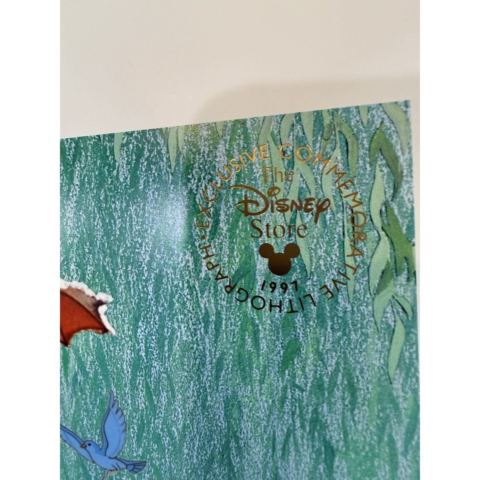 Vintage Disney Store Mary Poppins Lithograph 1997 Exclusive Collector Print