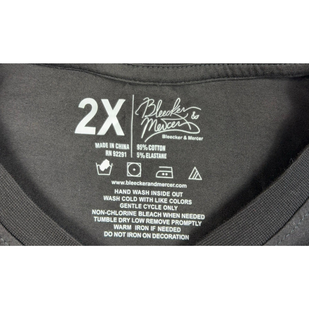 Bleecker & Mercer Sneaker Head T Shirt Mens 2X Black Skull Shoe Graphic