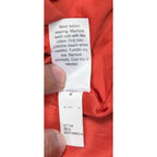 LC Lauren Conrad Dress Womens XS Coral Orange Floral Puff Sleeve Smocked Ruffle