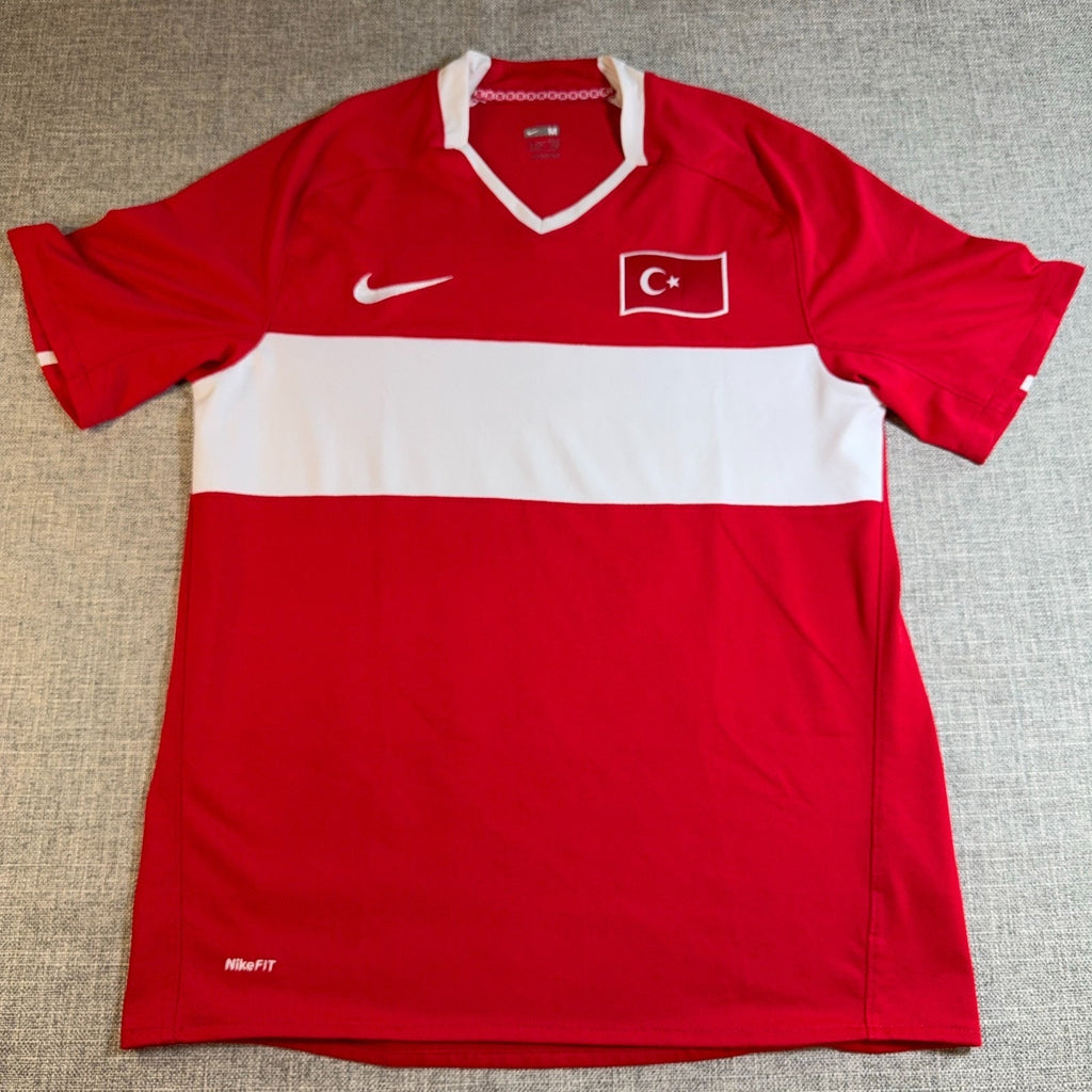 Nike Turkey Türkiye 2008 Soccer Jersey Men’s Medium Red National Team NikeFIT
