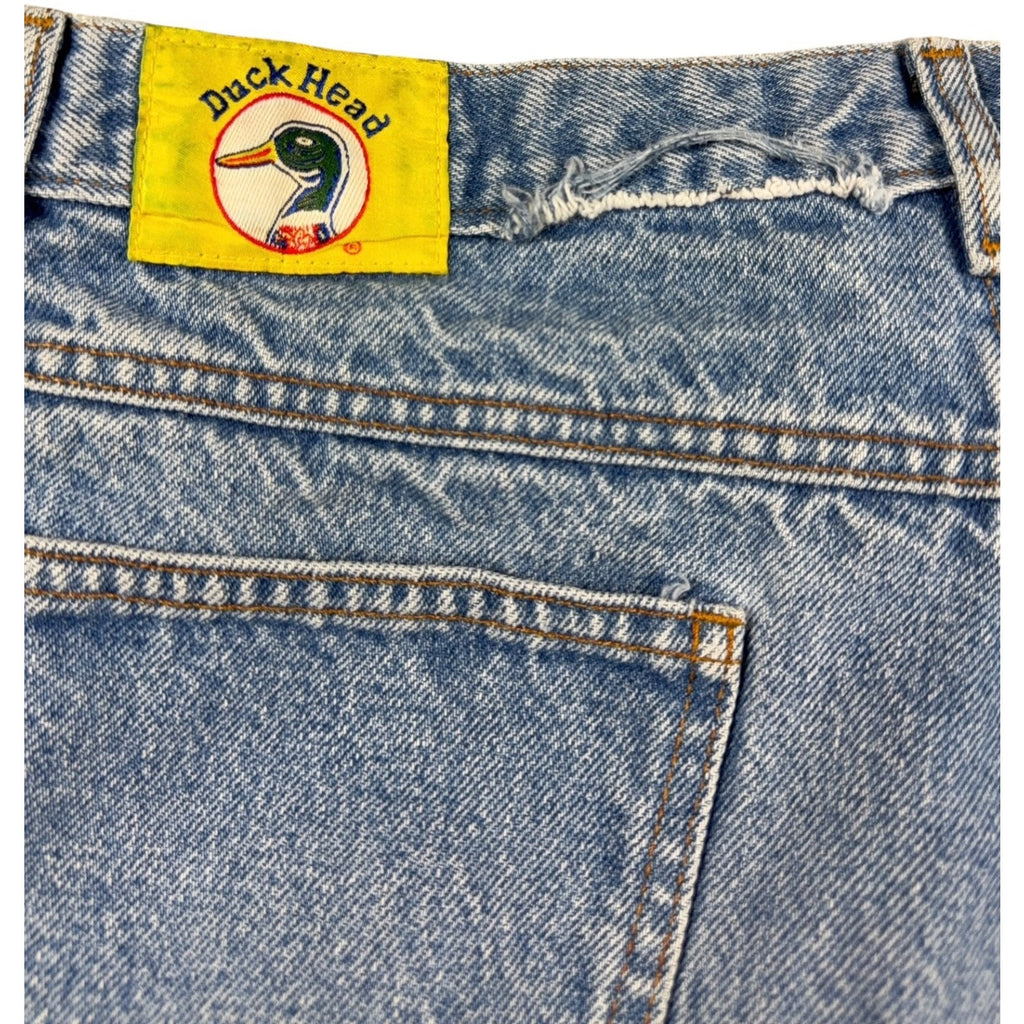 Vintage Duck Head Jeans 33x31.5 Light Wash High Rise Straight Leg Denim
