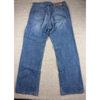 Lucky Brand 181 Relaxed Straight Jeans Mens 31x34 Blue 100% Cotton Denim