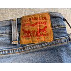 Levi’s 505 Jeans Mens 42x30 Blue Relaxed Straight Denim WaterLess Big Tall