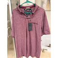 New Denim & Flower Ricky Singh XXXL Polo Shirt Heather Burgundy Big Tall Style