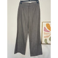 White House Black Market Grey Wide Leg Dress Pants Trousers Womens 6 Side Zip