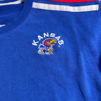 Champion Kansas Jayhawks Women’s L Blue Embroidered Crewneck Sweatshirt KU