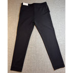 NWT Ann Taylor The Chelsea Skinny Ankle Pants Black Size 8 Bi Stretch Zip Hem