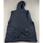 Champion Mens XL Black Lightweight Jersey Hoodie Script Logo Cotton T4177