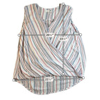 KUT From The Kloth Striped Faux Wrap Cold Shoulder Blouse Women’s M