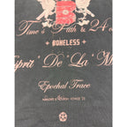 Boneless Voyage 23 Graphic T Shirt Mens L Washed Black Oversized Streetwear