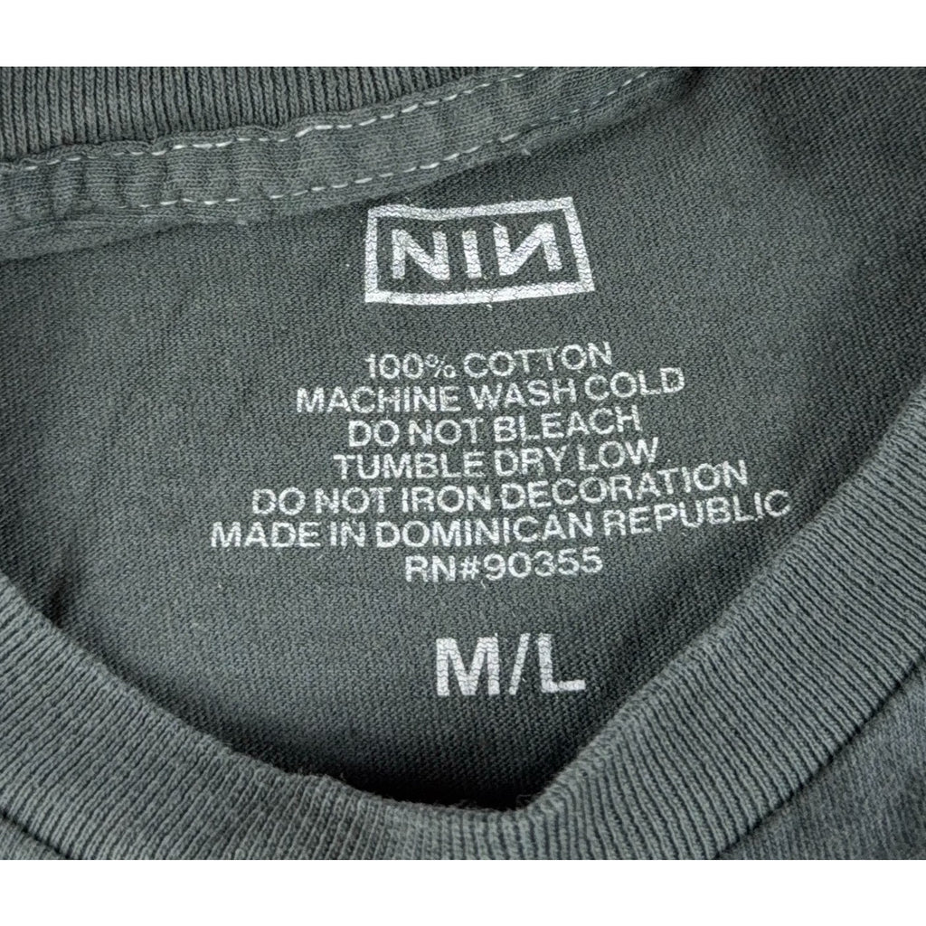 Nine Inch Nails NIN Pretty Hate Machine Tee M/L Gray Pink Blue Graphic